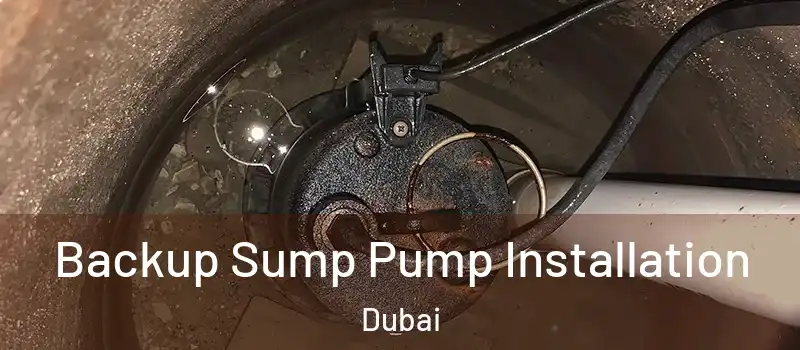 Backup Sump Pump Installation Dubai