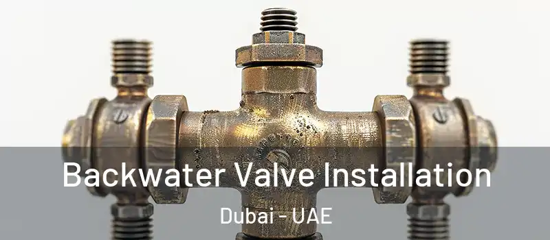 Backwater Valve Installation Dubai - UAE