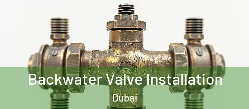 Backwater Valve Installation Dubai