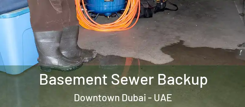 Basement Sewer Backup Downtown Dubai - UAE