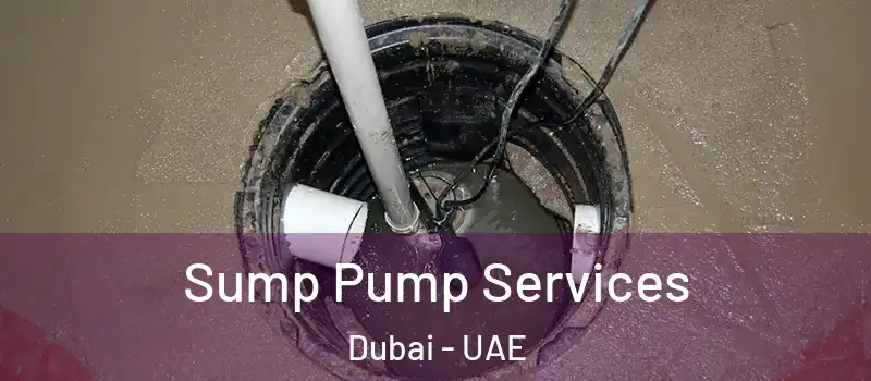 Sump Pump Services Dubai - UAE