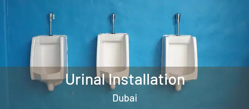 Urinal Installation Dubai