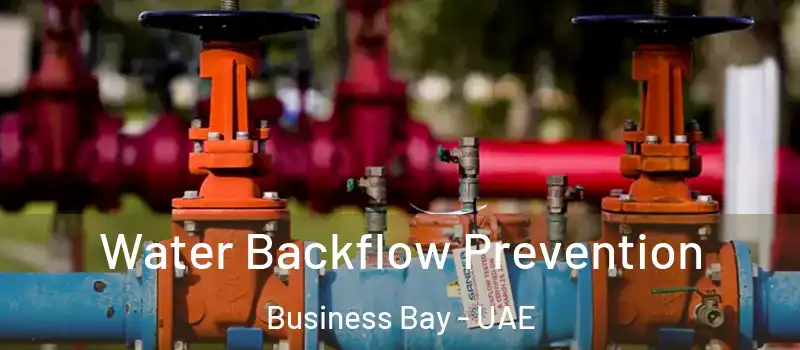 Water Backflow Prevention Business Bay - UAE