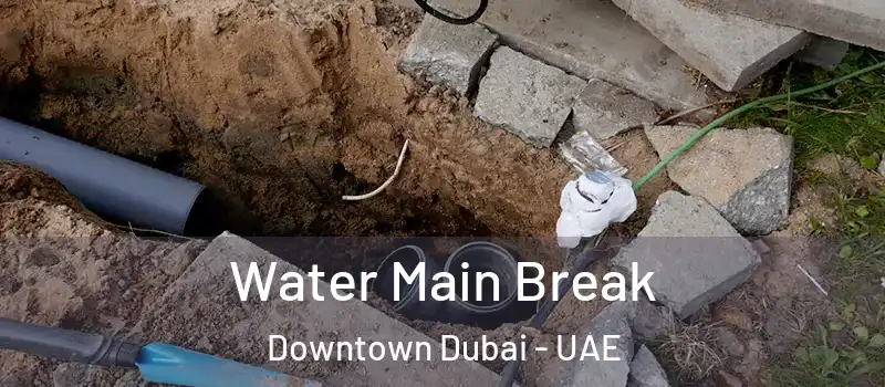 Water Main Break Downtown Dubai - UAE