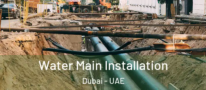 Water Main Installation Dubai - UAE