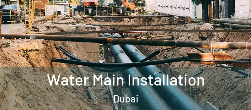 Water Main Installation Dubai